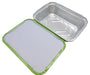Colored Aluminum 1½ lb. Foil Carryout Pan with Board Lid  #7650L KitchenDance