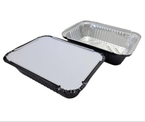 Colored Aluminum 1½ lb. Foil Carryout Pan with Board Lid  #7650L KitchenDance