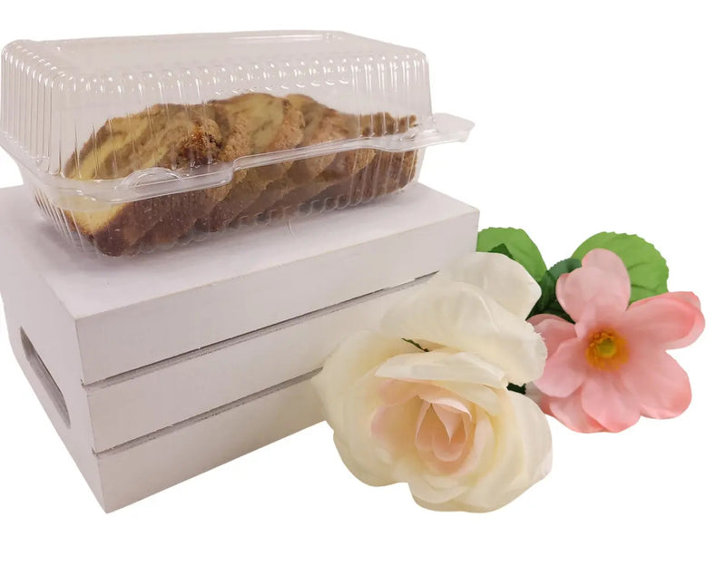 Clear plastic loaf and cake roll container   #CPC395 Durable Packaging