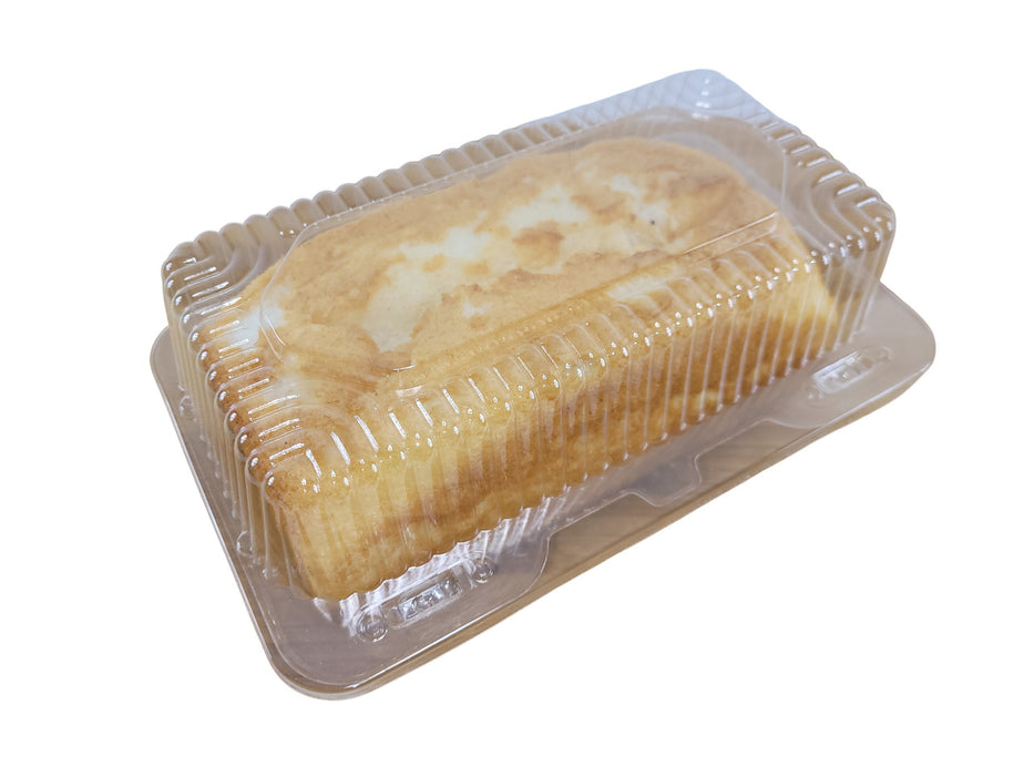 Clear plastic loaf and cake roll container   #CPC395