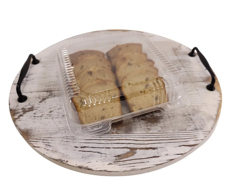 9" Square Hinged Plastic Container  #CPC900 Durable Packaging
