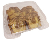 8" Square Plastic Hinged Deli Container     #CPC895 Durable Packaging