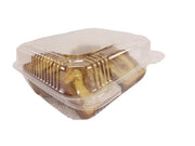8" Square Plastic Hinged Deli Container     #CPC895 Durable Packaging
