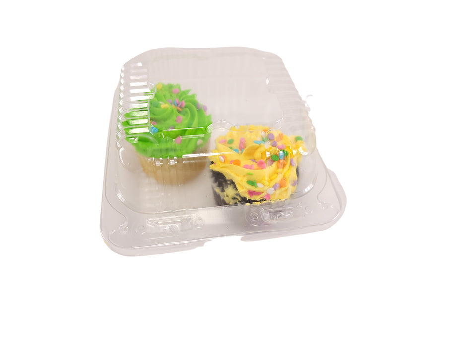 5" Square Plastic Hinged Container   #CPC-555