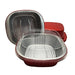 5" x 5" Colored Aluminum  Heavy Foil Square Pan with Lid Combo #A69P KitchenDance