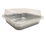 9" Square  Disposable Foil Cake Pan with Clear Dome Lid    #1100P Durable Packaging