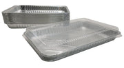 Disposable  Aluminum Foil 1/4  Sheet Cake Pan with Plastic Lid  #1200P D&W Fine Pack