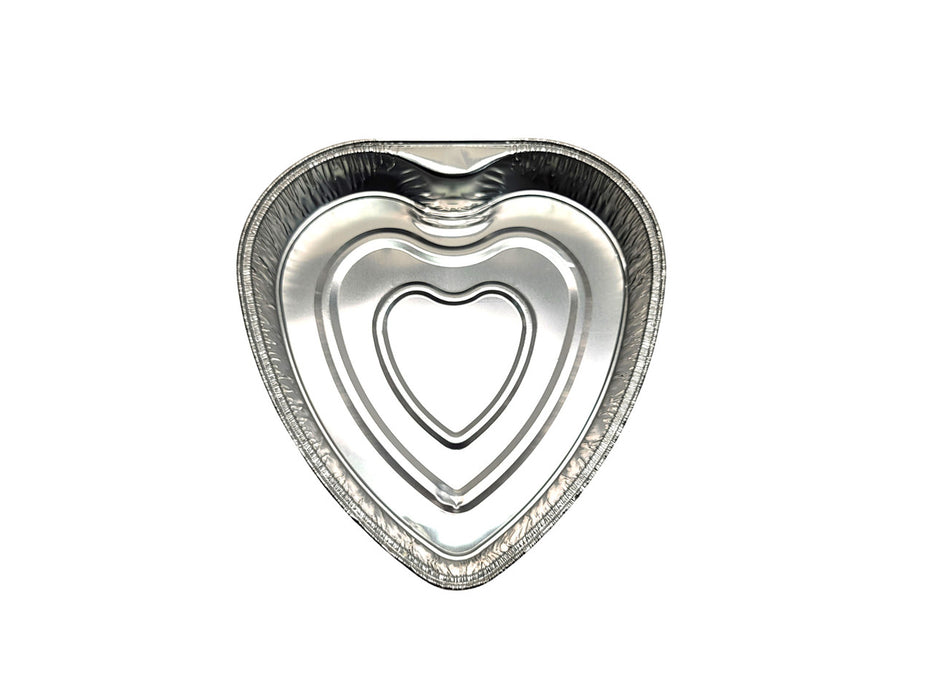 Disposable Aluminum Foil Heart Shaped Cake Pan   #339NL