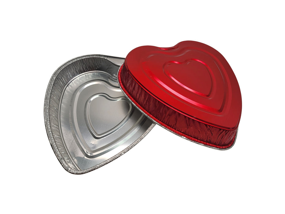 Molde para pasteles desechable de papel de aluminio con forma de corazón n.° 339NL