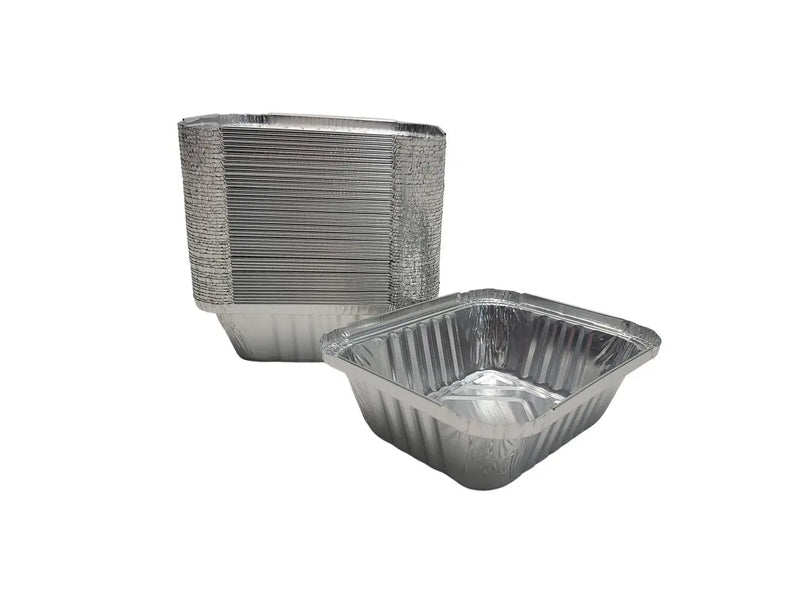 Disposable Aluminum Foil 1 lb. Oblong Carryout Pan  #220NL Western Plastics