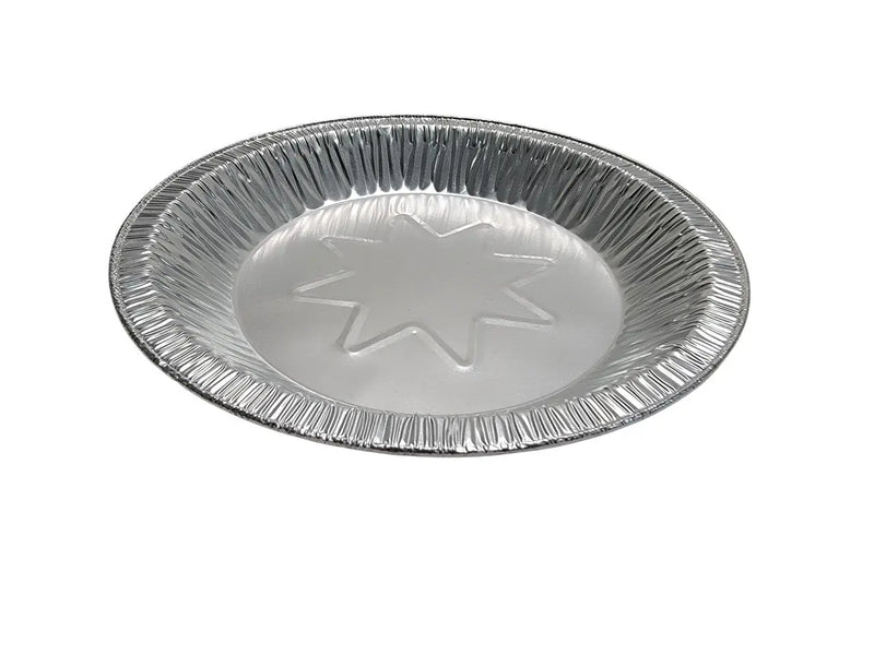 8" Disposable Aluminum Foil Pie Pan - Medium Depth  #850 D&W Fine Pack