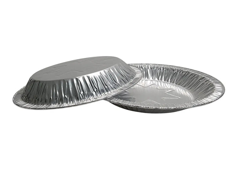 8" Disposable Aluminum Foil Pie Pan - Medium Depth  #850 D&W Fine Pack