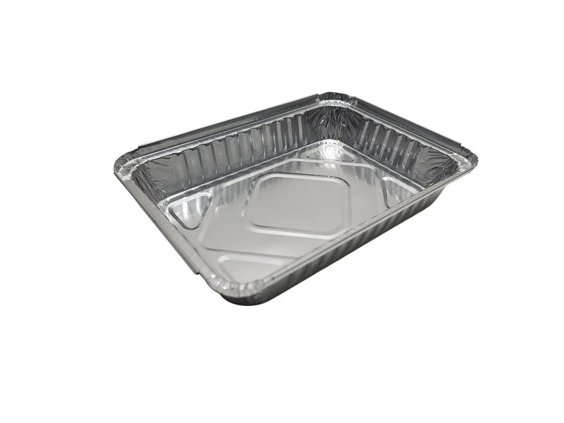 1½ lb. Shallow Carryout Foil Pan with Board Lid  #230L Durable Packaging