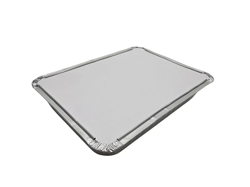 1½ lb. Shallow Carryout Foil Pan with Board Lid  #230L Durable Packaging