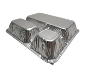 Extra Large Disposable 3 Compartment Tray with Board Lid   #2345L HFA Inc. -- Handi-foil of America