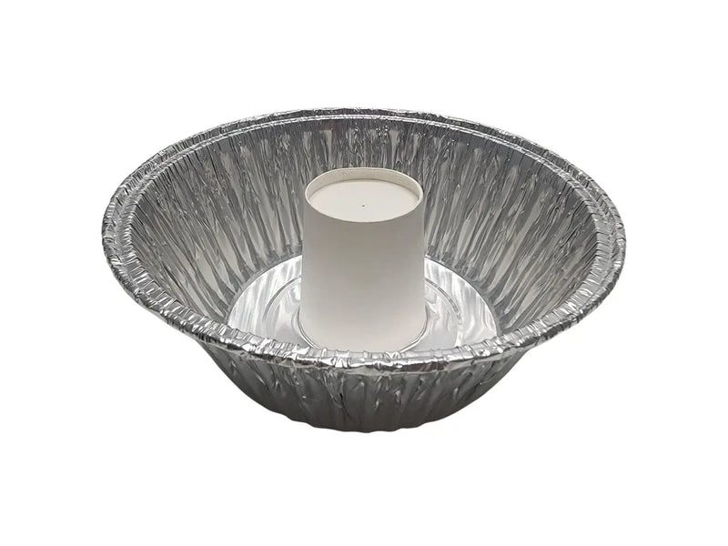 8" Angel-Food Cake Foil Pan with Plastic Lid  #4060 D&W Fine Pack