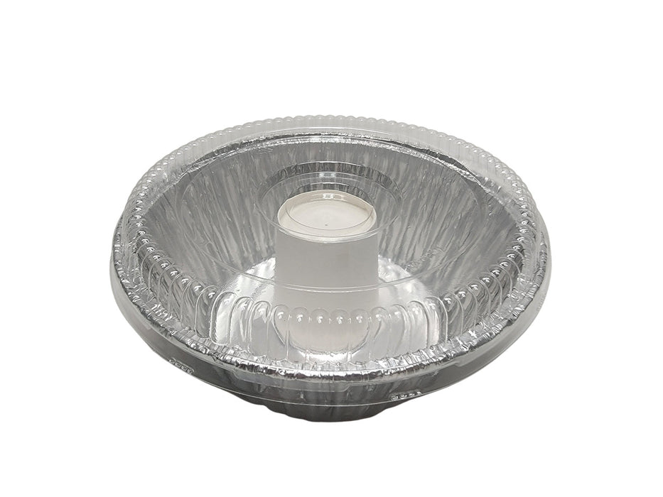 8" Angel-Food Cake Foil Pan with Plastic Lid  #4060