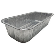 3 lb. Disposable Aluminum Foil Loaf Pan or 1/4 size steamtable pan  #5300NL D&W Fine Pack
