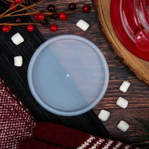 Dart 5-32 oz. Translucent HIPS Plastic Vented Lid - Sleeve of 100 - #20JL