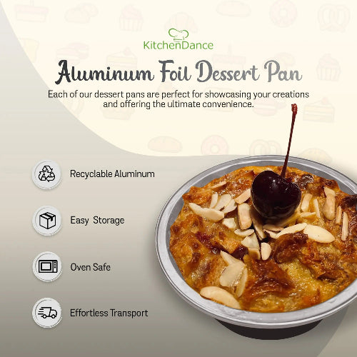 8 oz. Smooth wall Disposable Round Foil Pan  #A42NL KitchenDance