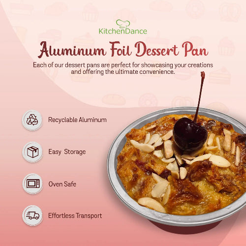 8 oz. Smooth wall Disposable Round Foil Pan  #A42NL KitchenDance