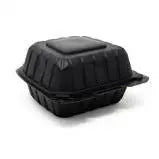 6 x 6 x 3 MFPP 1 Compartment Hinged Take Out Containers D&W Fine Pack
