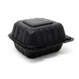 6 x 6 x 3 MFPP 1 Compartment Hinged Take Out Containers