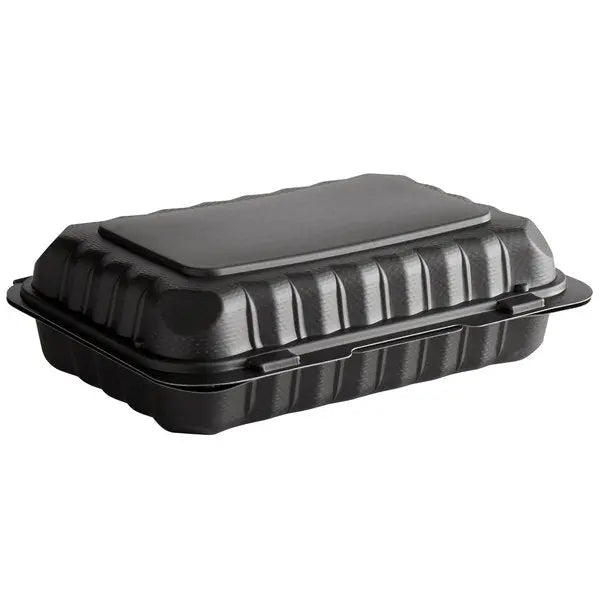 9 x 6 x 3 MFPP 1 Compartment Hinged Take Out Containers D&W Fine Pack