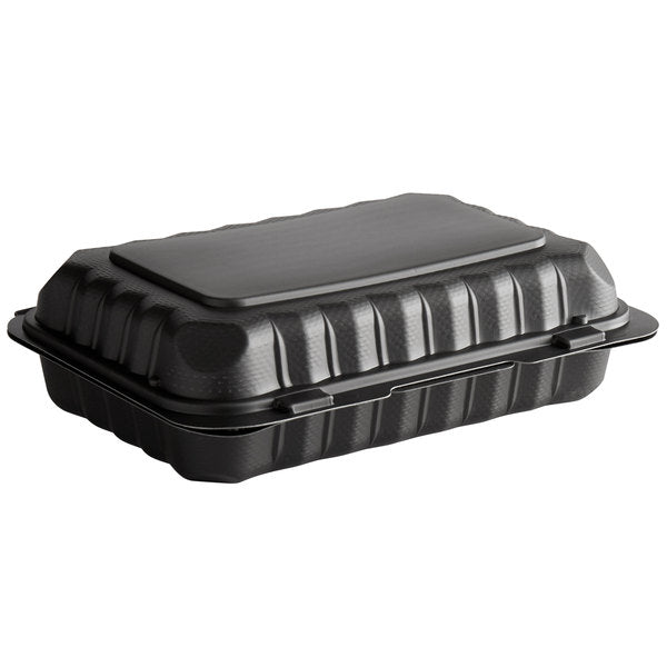 9 x 6 x 3 MFPP 1 Compartment Hinged Take Out Containers