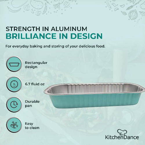 Rectangular Colored Aluminum Baking Tin - #A43NL KitchenDance