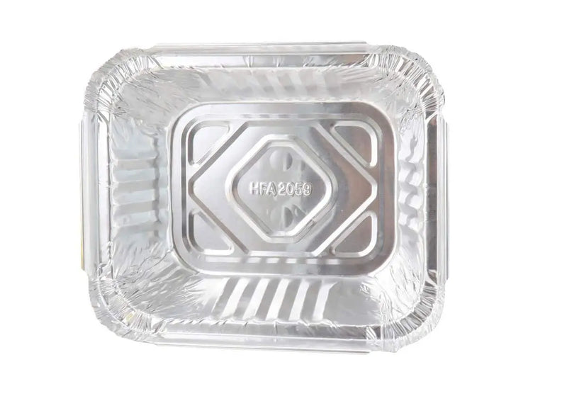 Disposable Aluminum Foil 1 lb. Oblong Carryout Pan  #220NL Western Plastics