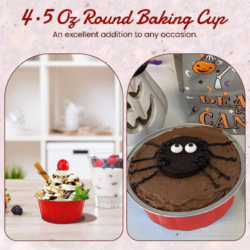 4.5 oz. Colored Aluminum Ramekin or Dessert Cup #A35NL KitchenDance