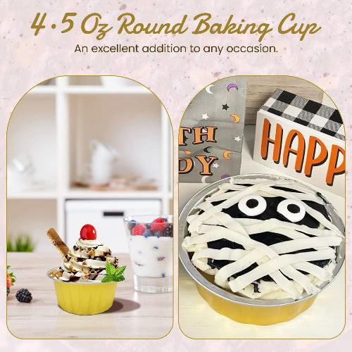 4.5 oz. Colored Aluminum Ramekin or Dessert Cup #A35NL KitchenDance