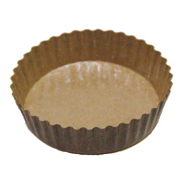 8 oz. Ovenable Fluted Paper Baking Cup with Extruded Polymer Coating - #22078