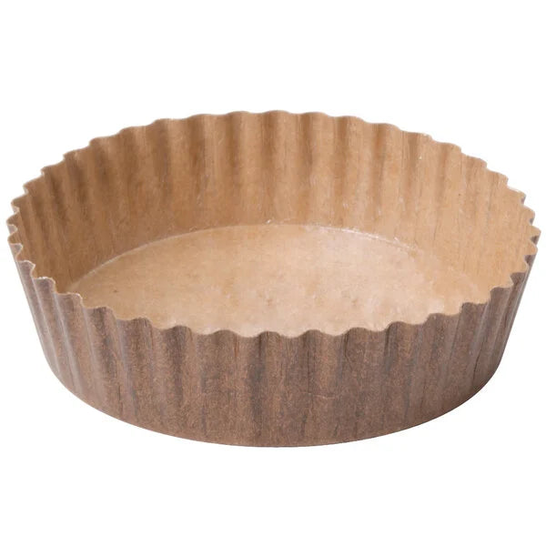 8 oz. Ovenable Fluted Paper Baking Cup with Extruded Polymer Coating - #22078