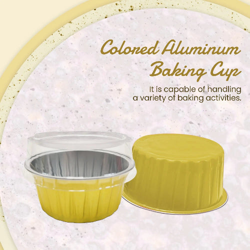 4.5 oz. Colored Aluminum Ramekin or Dessert Cup with Lid #A35P KitchenDance