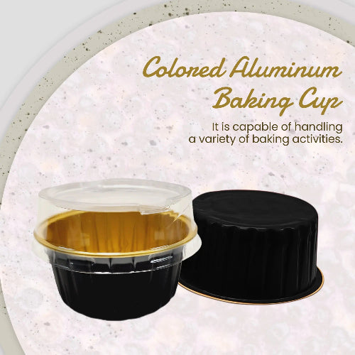 4.5 oz. Colored Aluminum Ramekin or Dessert Cup with Lid #A35P KitchenDance