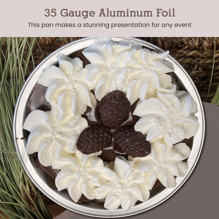 8 oz. Round Disposable Aluminum Foil Colored Dessert pan  #A8NL