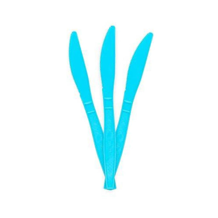 Phade® 7.1" Blue Compostable Unwrapped Knives Bulk - Case of 750 - #222674