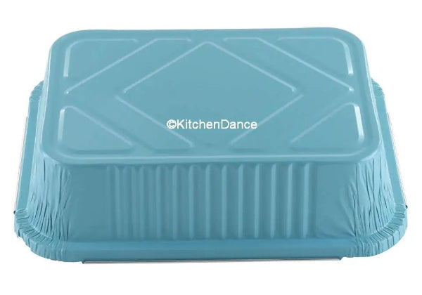 Colored Disposable Aluminum 3.75 Pound Carryout pan w/ Board Lid #3227L KitchenDance