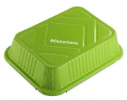 Colored Disposable Aluminum 3.75 Pound Carryout pan w/ Board Lid #3227L KitchenDance