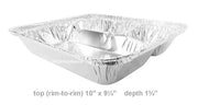 Extra Large Disposable 3 Compartment Tray with Board Lid   #2345L HFA Inc. -- Handi-foil of America