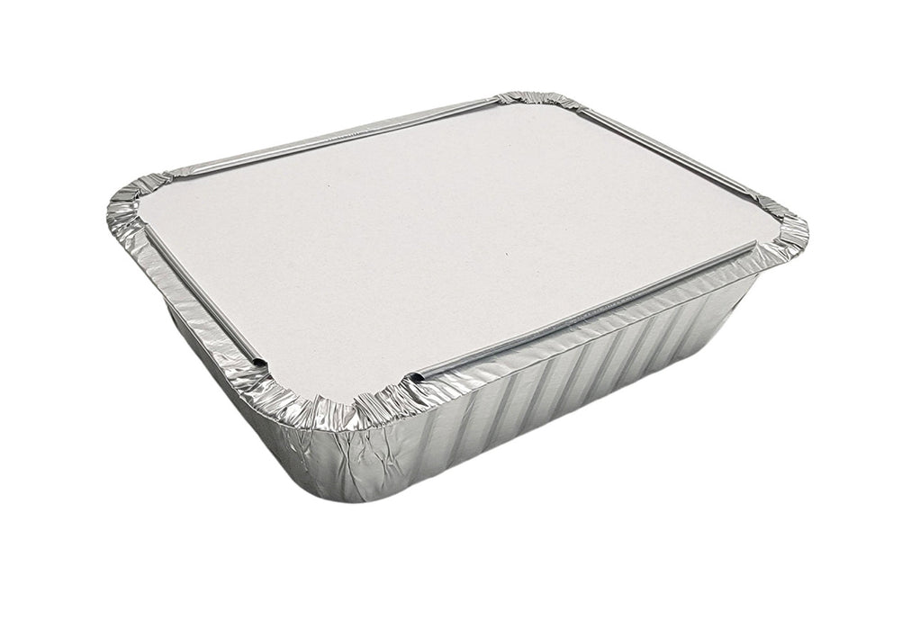 Bandeja para llevar de aluminio de 1½ lb con tapa de cartón n.° 235 L