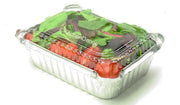 1½ lb. Aluminum Foil Carryout Pan with Plastic Lid Combo  #235P Western Plastics