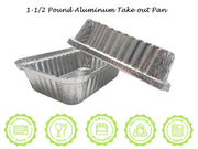 1½ lb. Foil Carryout Pan with Board Lid  #235L Western Plastics