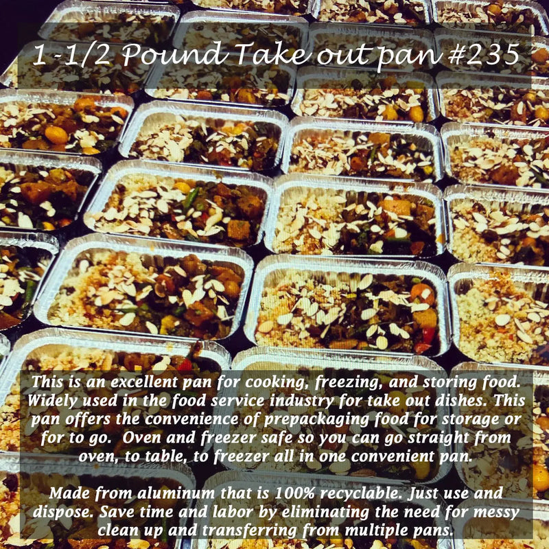 1½ lb. Foil Carryout Pan with Board Lid  #235L Western Plastics