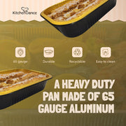 11" X 7"  Colored Heavy Aluminum Entrée Pan with Plastic Lid #A71P KitchenDance