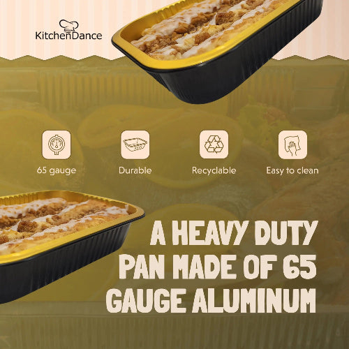 11" X 7"  Colored Heavy Aluminum Entrée Pan with Plastic Lid #A71P KitchenDance