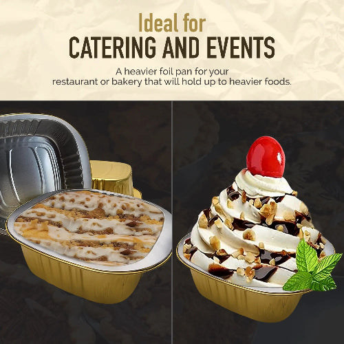 5" x 5" Colored Aluminum  Heavy Foil Square Pan #A69NL KitchenDance