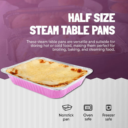 Colored Disposable Half Size Steam Table Pan -Medium  #53900 KitchenDance